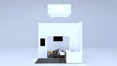 Messestand Sevilla 4.5x4.5m | Messebauer Berlin